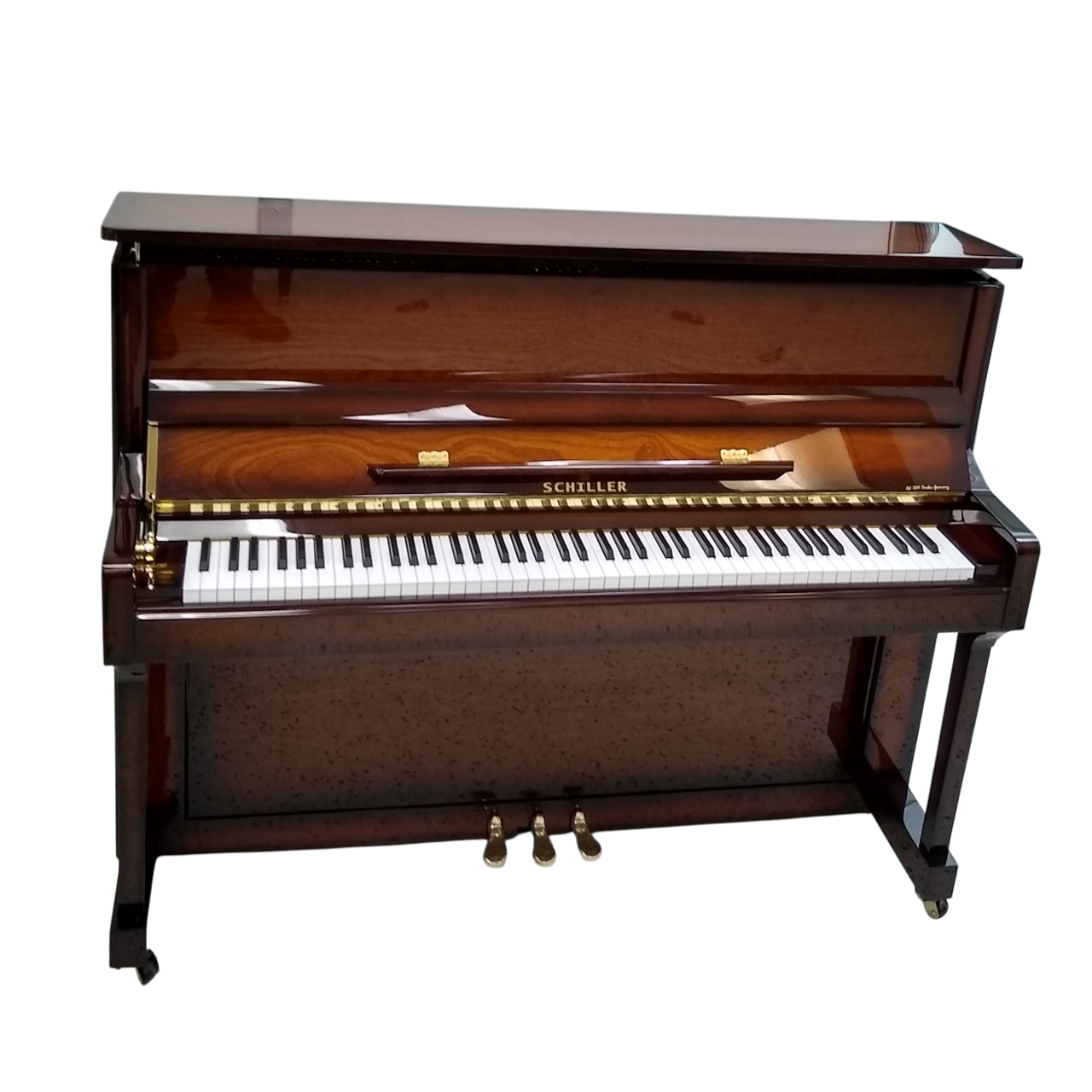 Schiller Imperial Frankfurt 46″ Upright – Walnut Burst