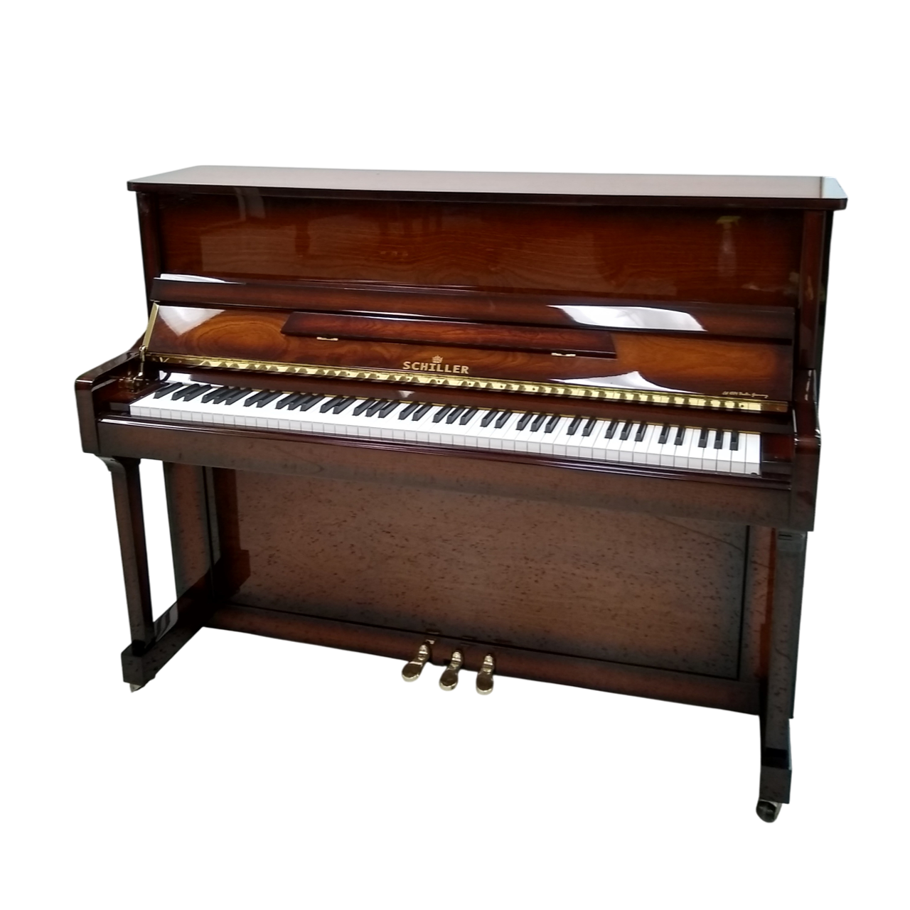 Schiller Imperial Frankfurt 46″ Upright – Walnut Burst - Image 2
