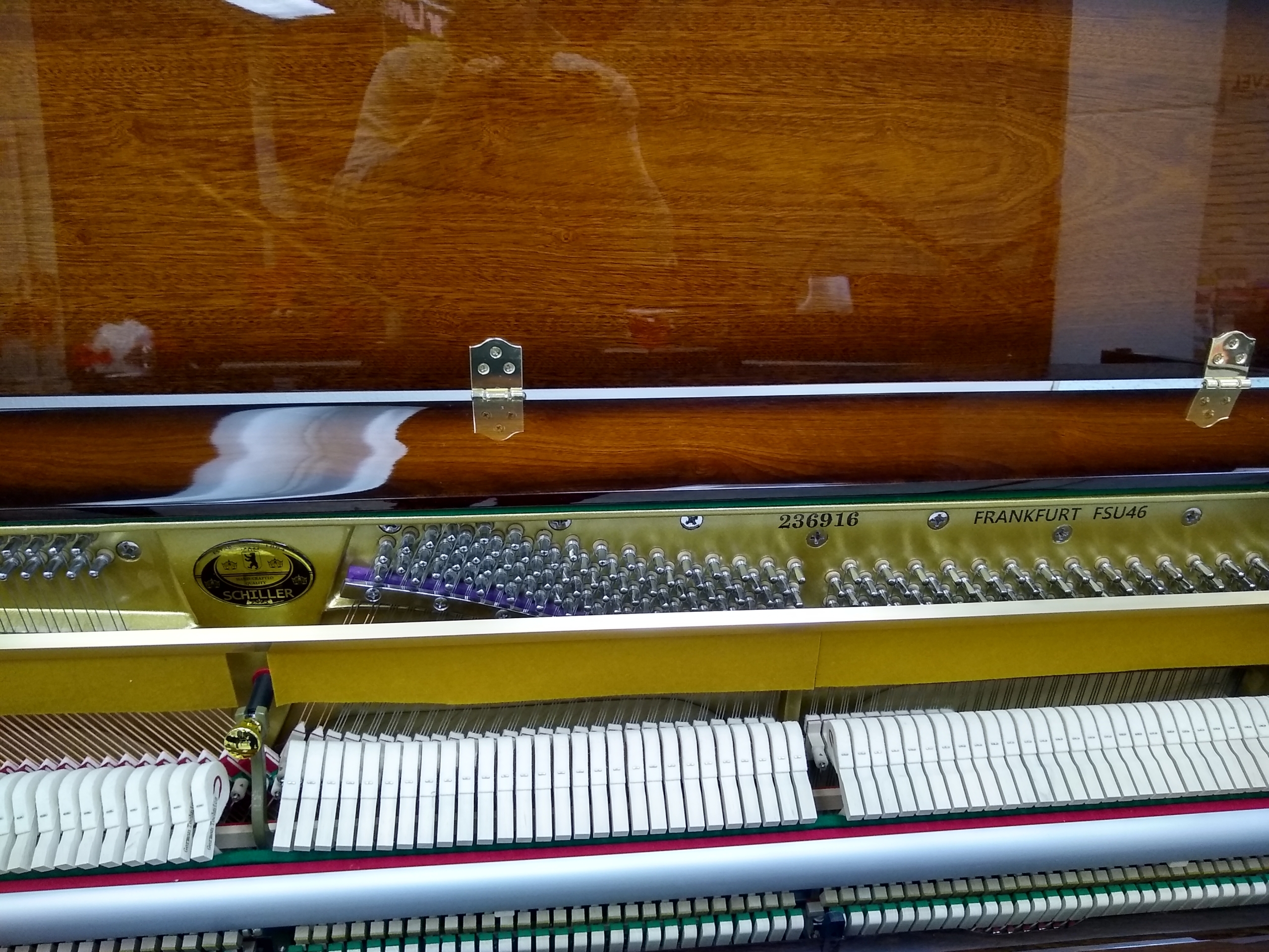 Schiller Imperial Frankfurt 46″ Upright – Walnut Burst - Image 3