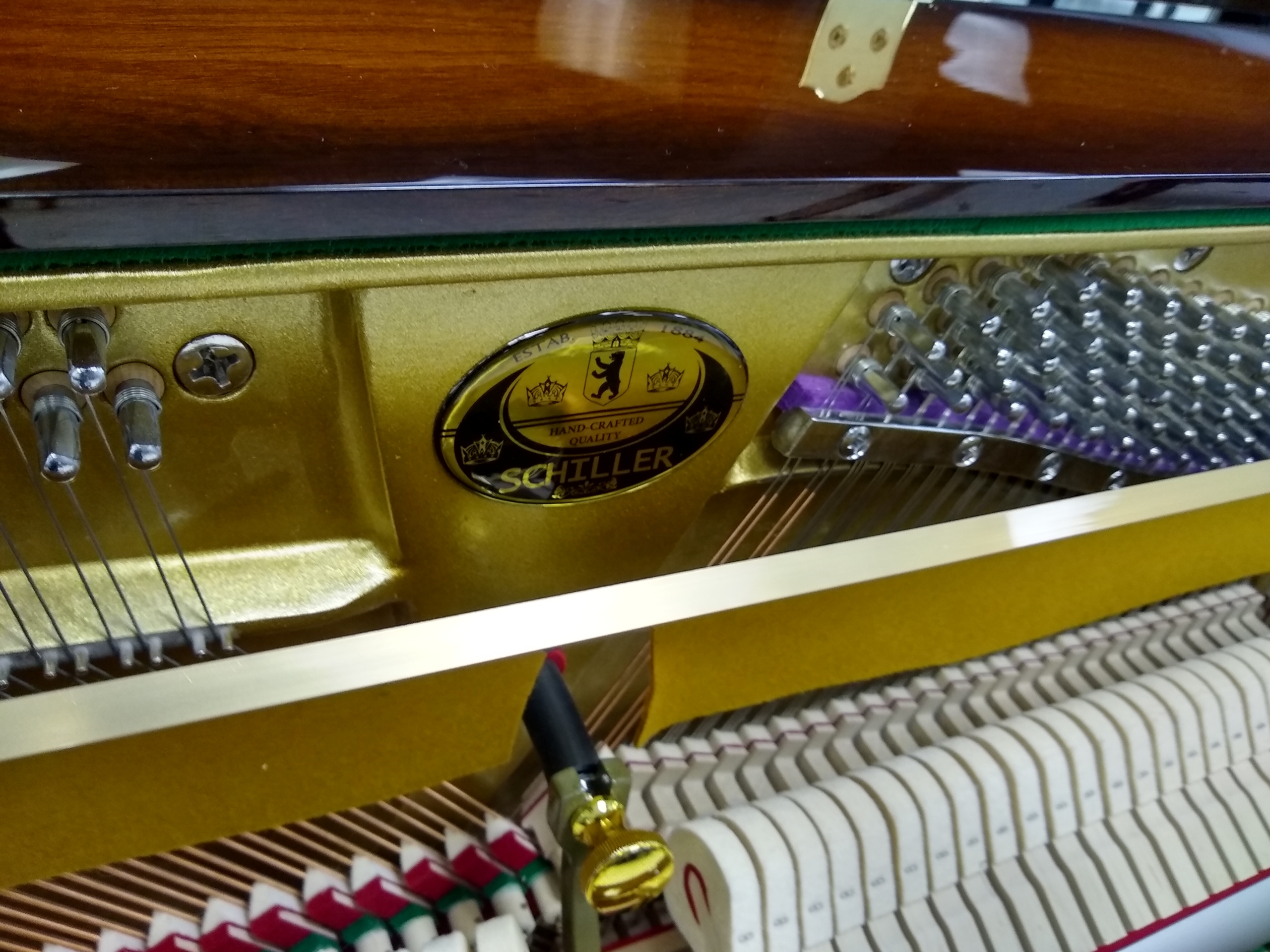 Schiller Imperial Frankfurt 46″ Upright – Walnut Burst - Image 4