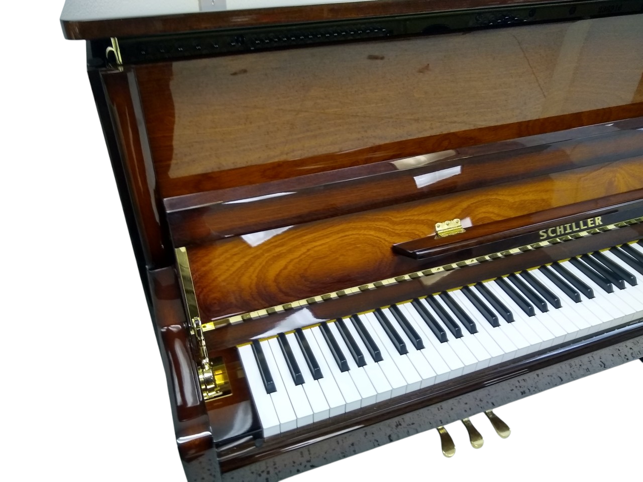 Schiller Imperial Frankfurt 46″ Upright – Walnut Burst - Image 6