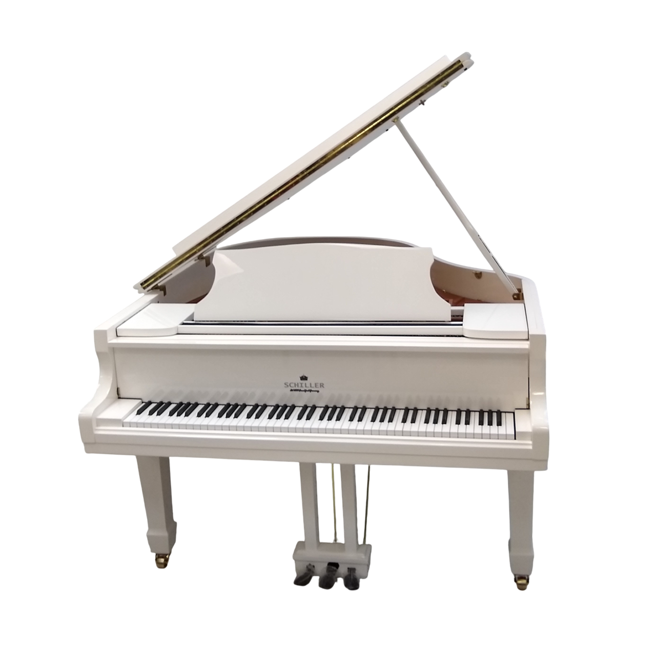 Schiller 5’0″ Imperial Leipzig Grand Piano –White Polish