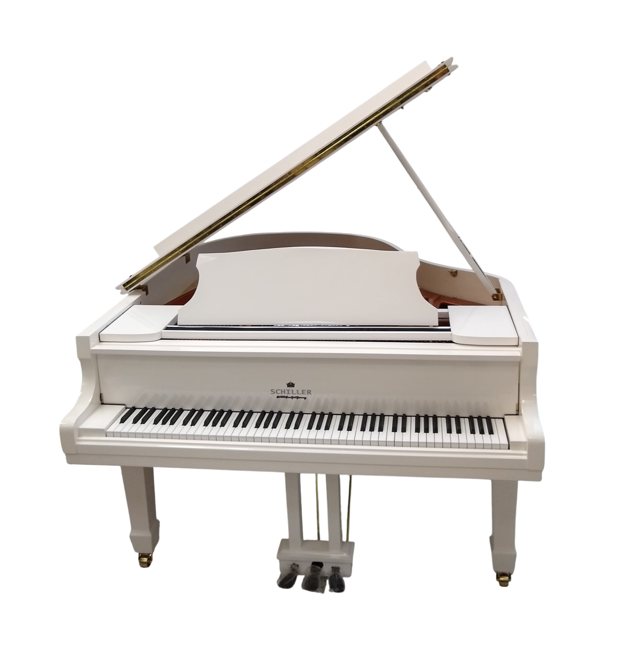 Schiller 5’0″ Imperial Leipzig Grand Piano –White Polish - Image 3